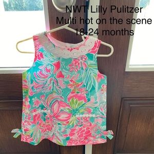 Lilly pulitzer baby shift multi hot on the scene 18-24 months NWT